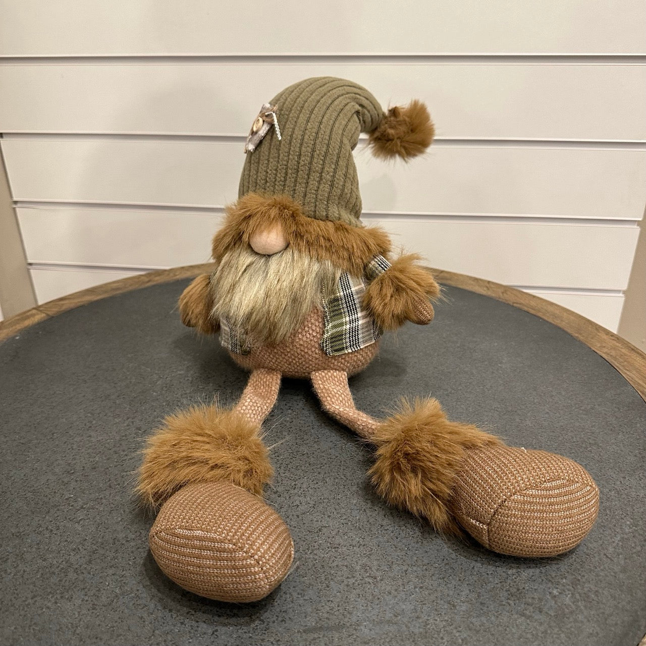 Gonk doorstop - green and brown