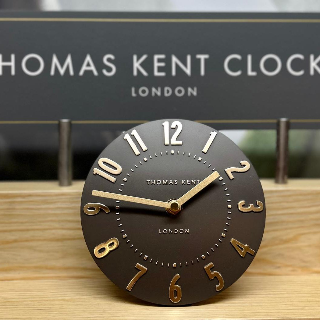 Thomas Kent Freestanding Mantel Clock - Espresso