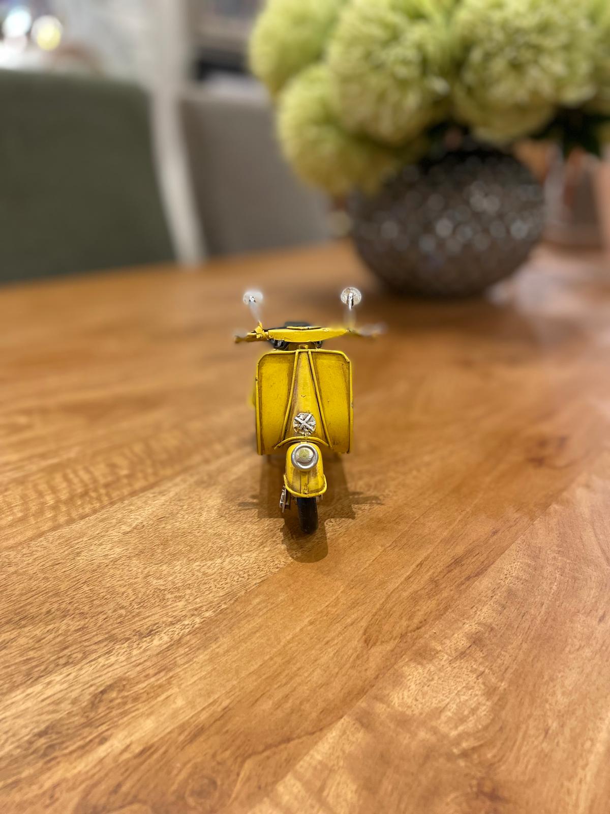 Yellow Scooter Bike Ornament