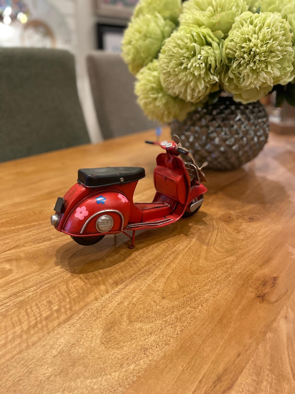 Large Red Scooter Bike Ornament