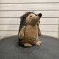 Hedgehog doorstop - brown with grey stripes