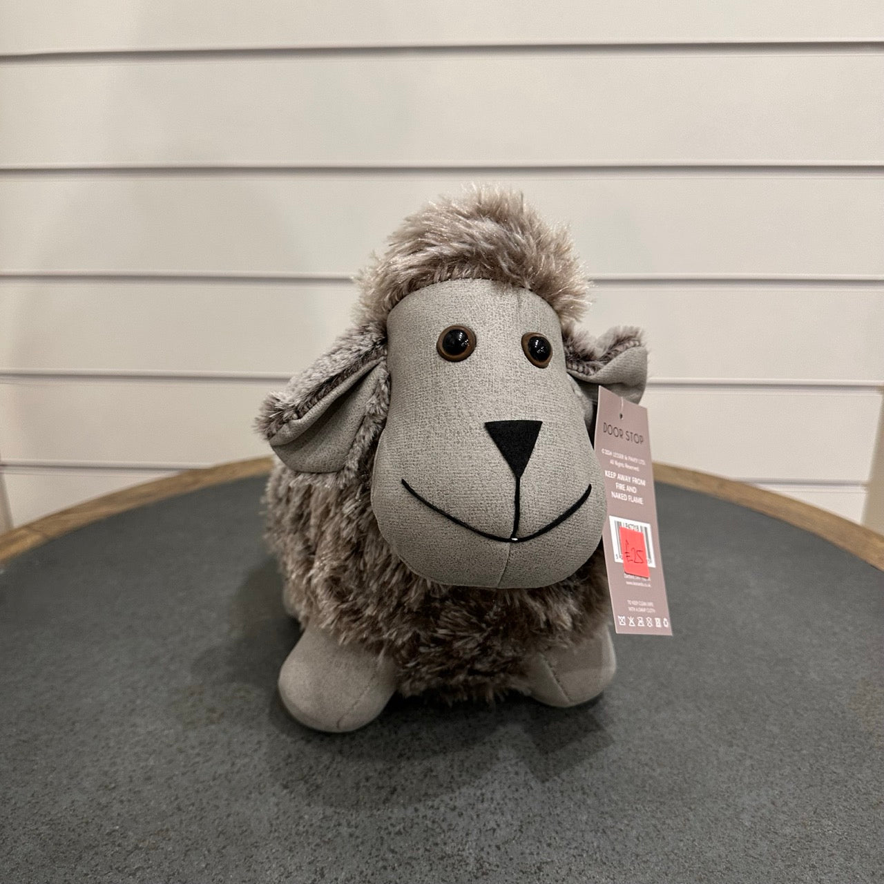Sheep doorstop - grey