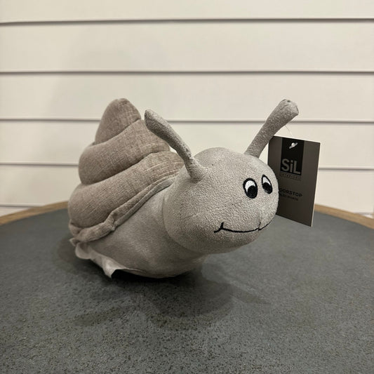 Snail doorstop - grey