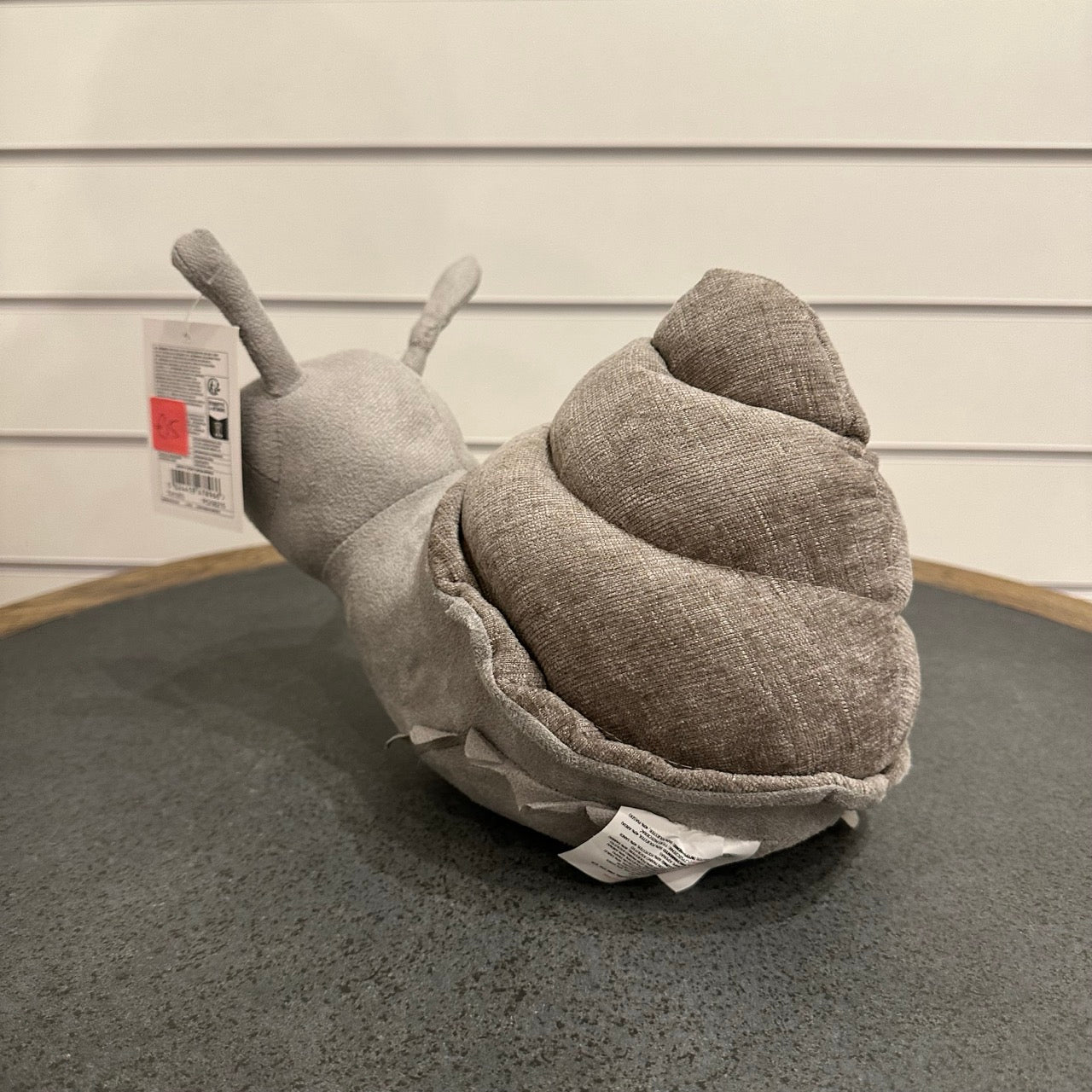 Snail doorstop - grey