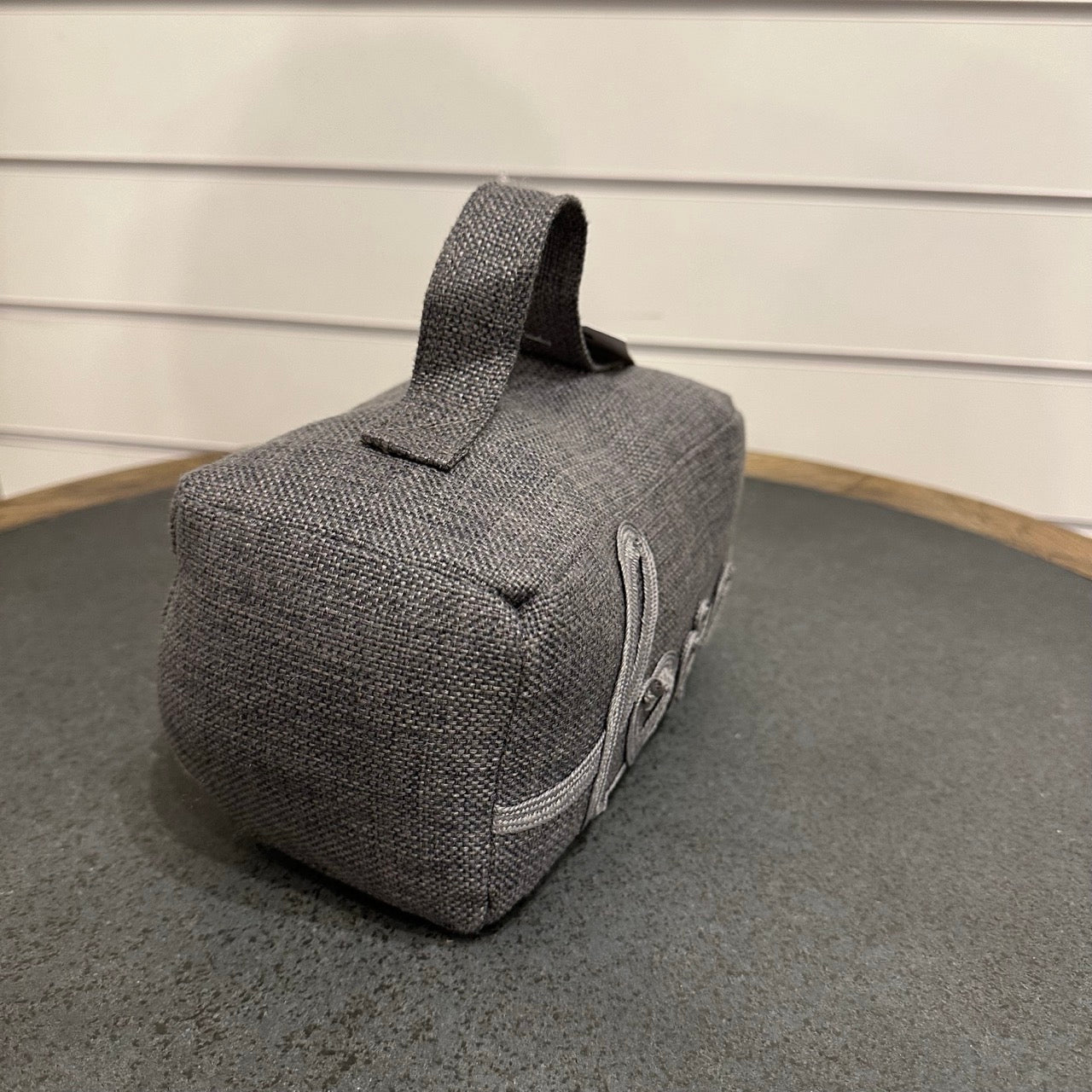 Grey Love doorstop