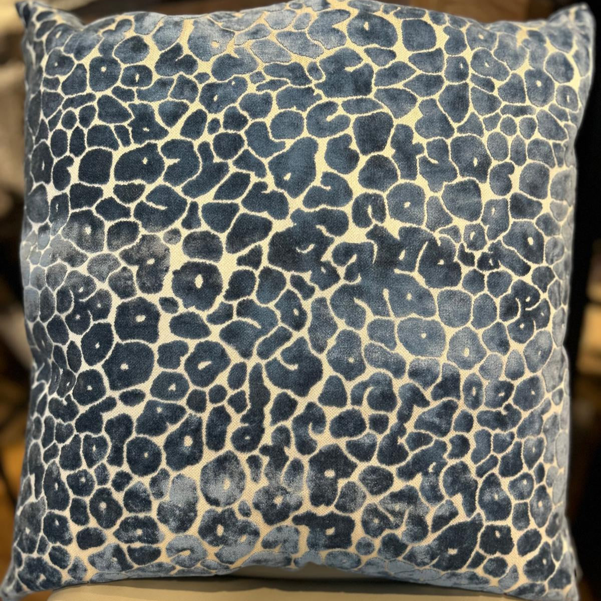 Paul Moneypenny Cushion - Spoton Blue