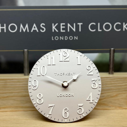 Thomas Kent Freestanding Mantel Clock -Dove Grey