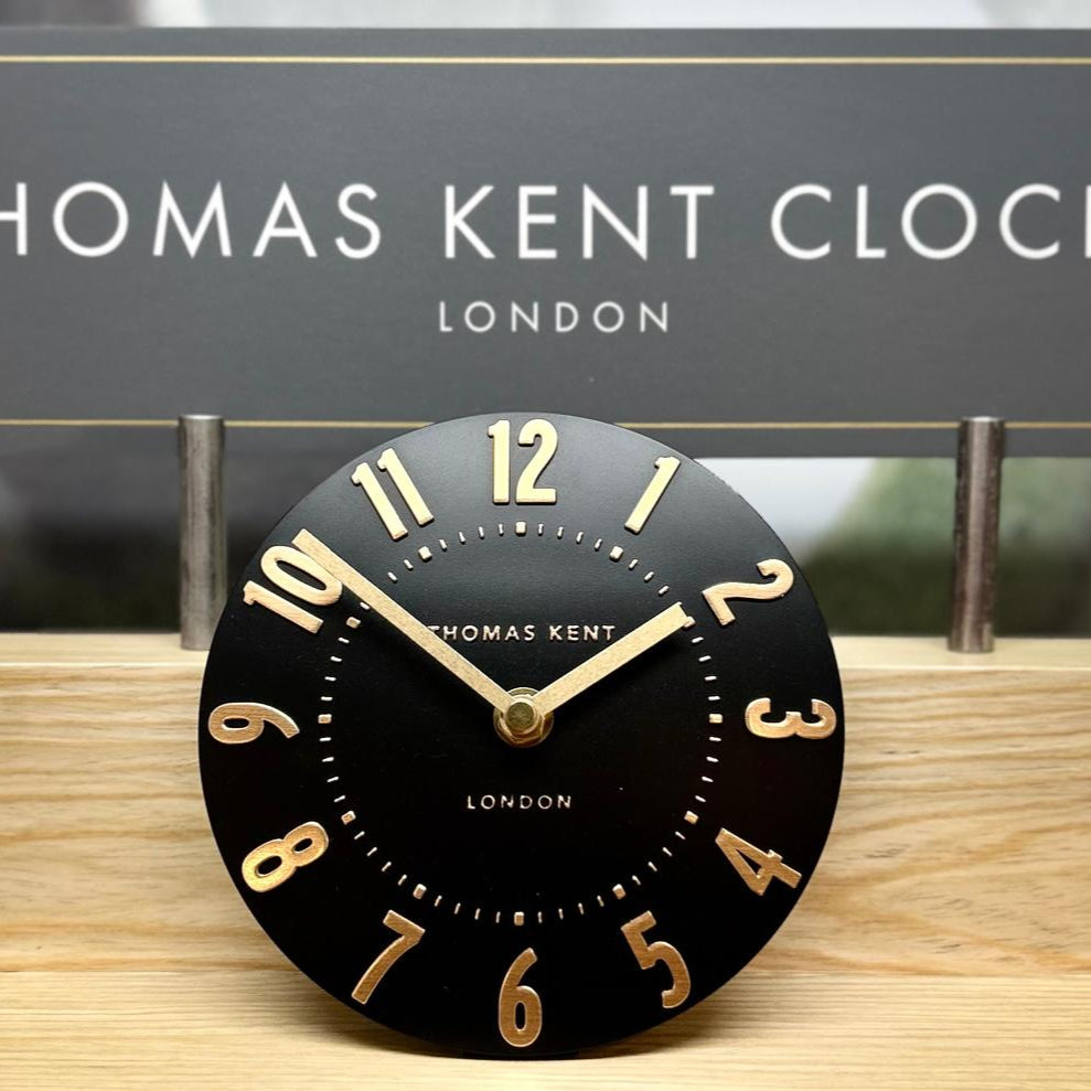 Thomas Kent Freestanding Mantel Clock - Noir