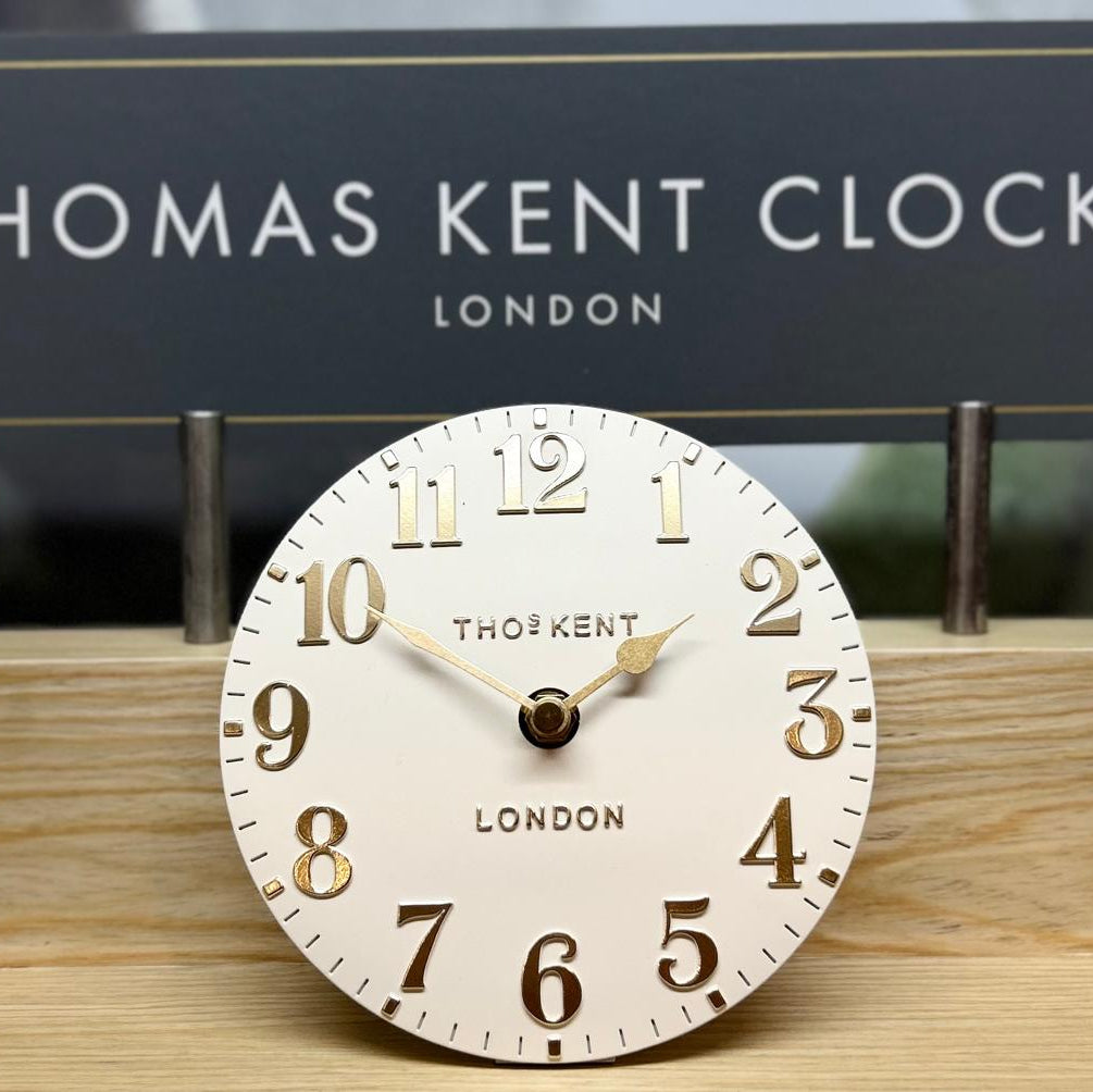 Thomas Kent Freestanding Mantel Clock - Oatmeal