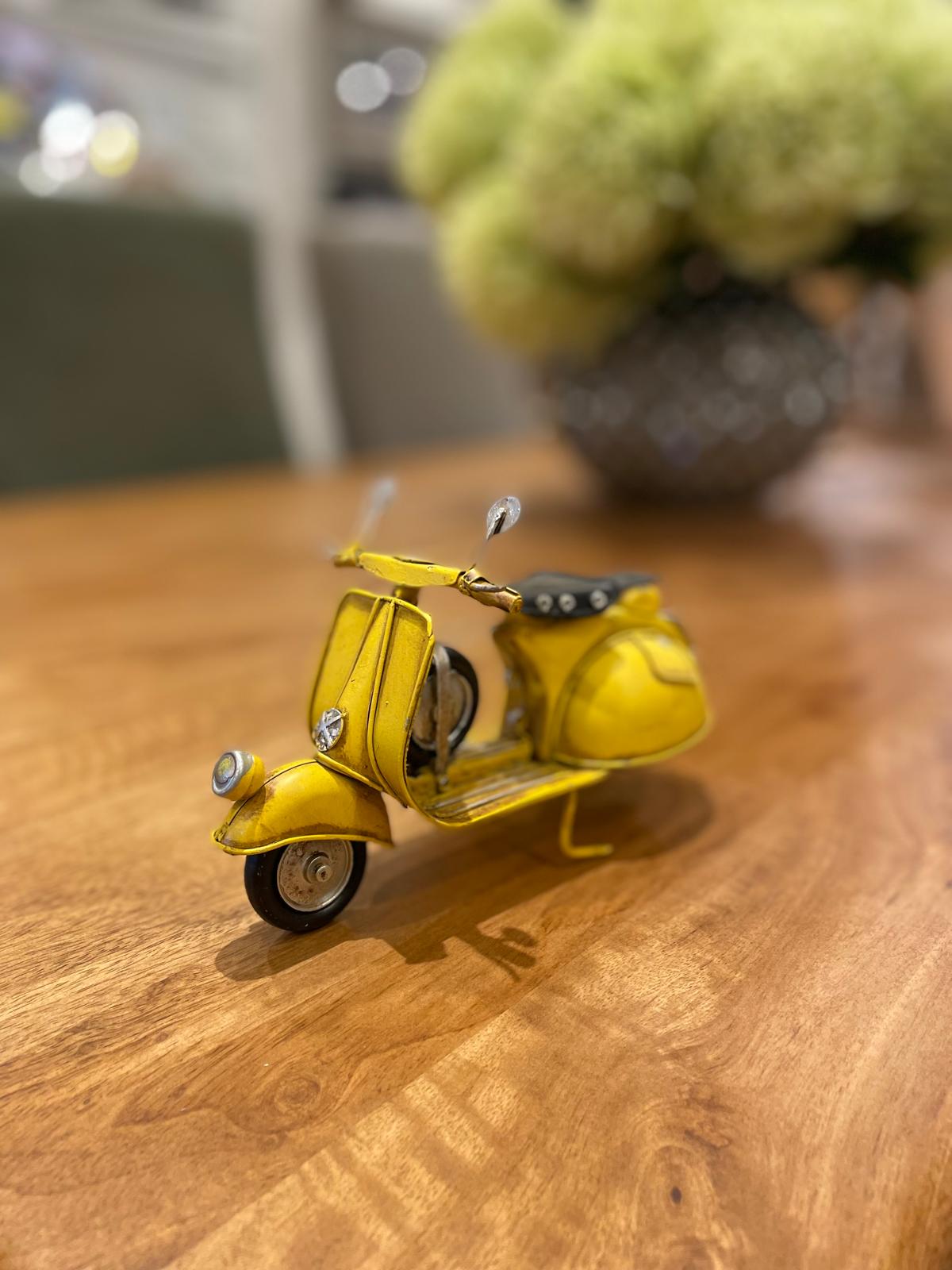 Yellow Scooter Bike Ornament