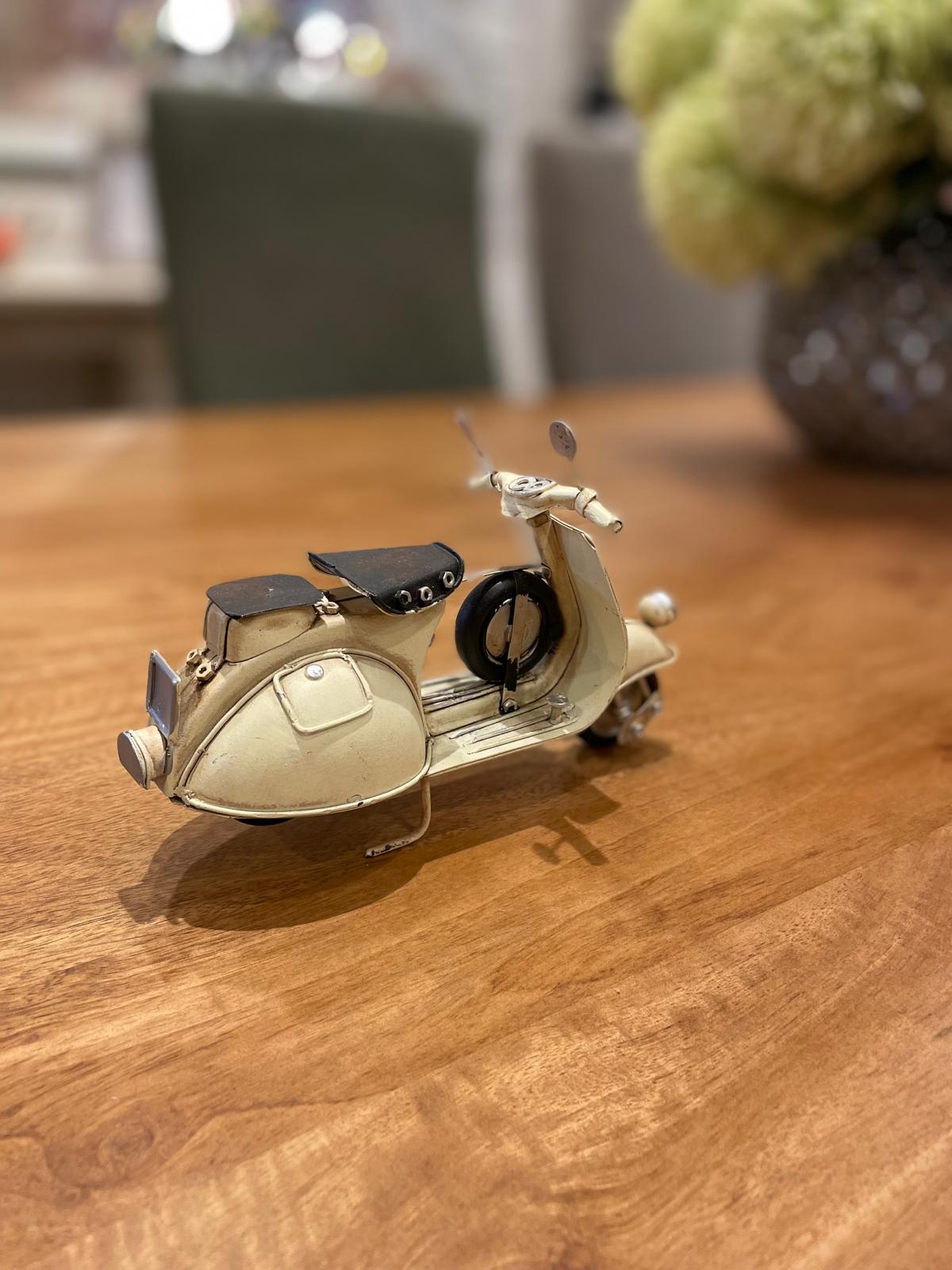 Beige Scooter Bike Ornament