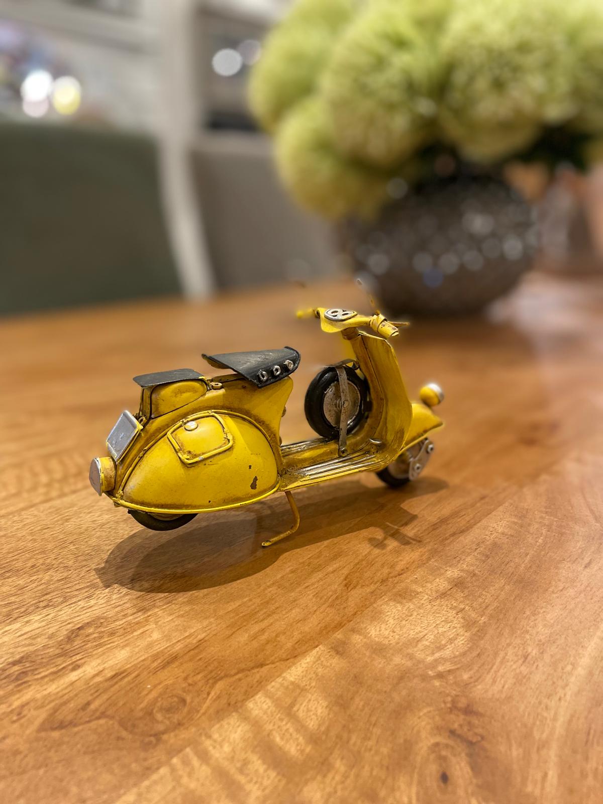 Yellow Scooter Bike Ornament