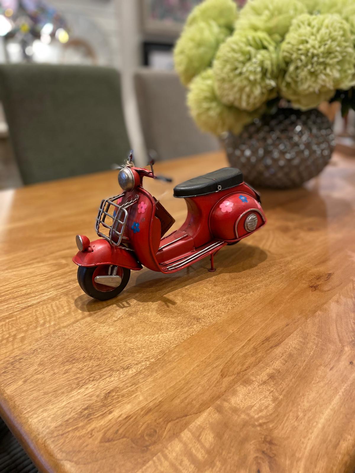 Large Red Scooter Bike Ornament