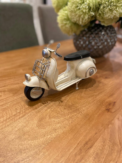 Large Beige Scooter Bike Ornament