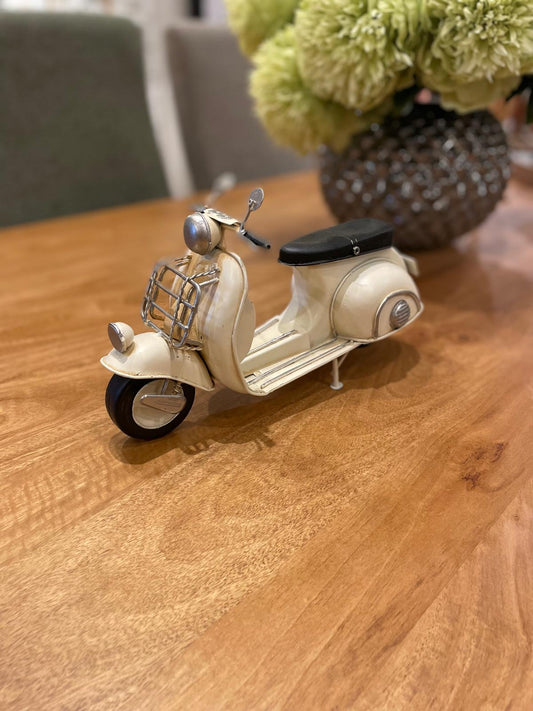 Large Beige Scooter Bike Ornament