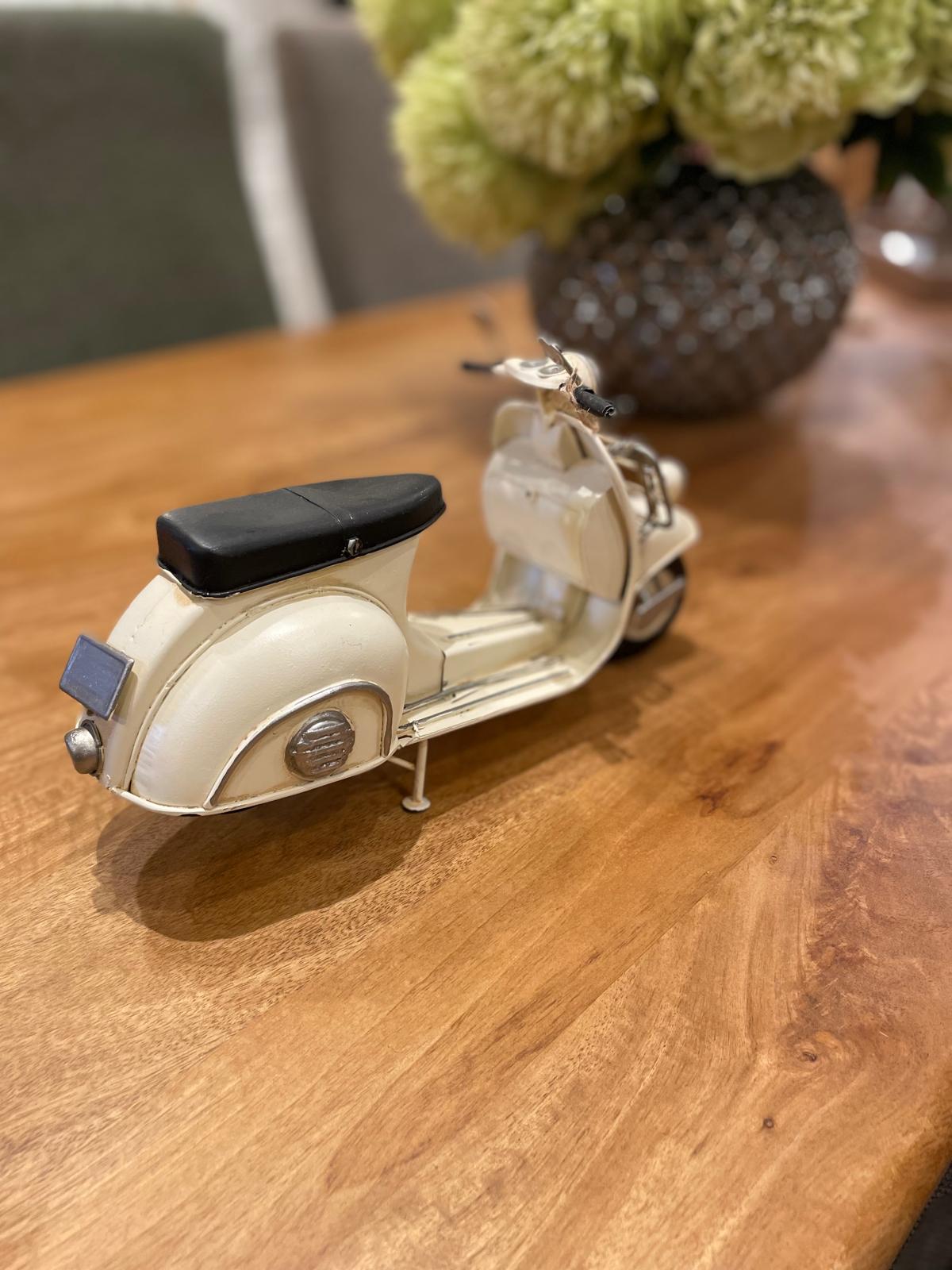 Large Beige Scooter Bike Ornament